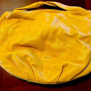 Furla golden purse good condition